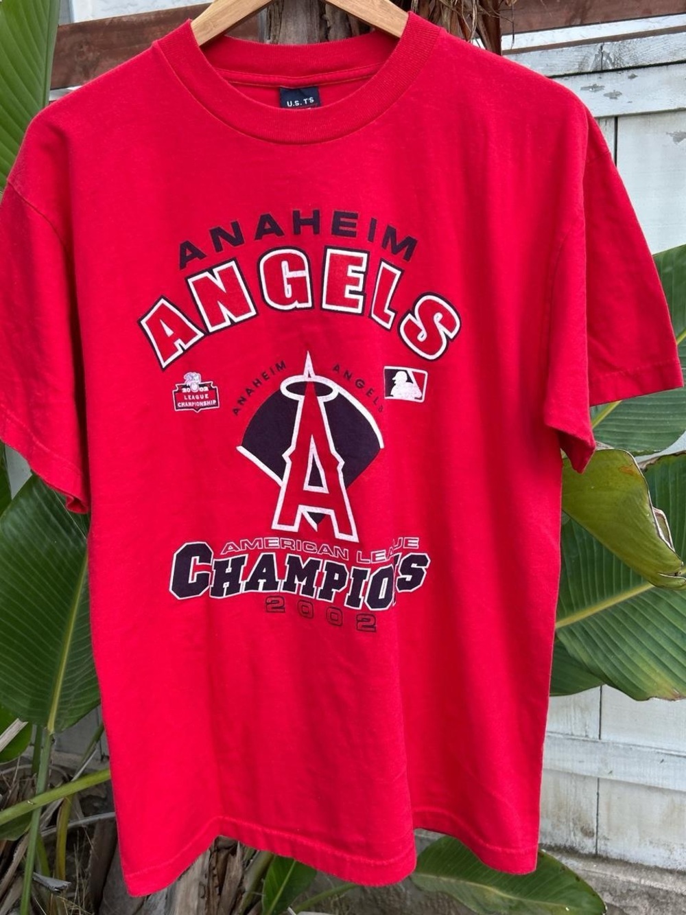 Vintage 2002 Anaheim Angels American League Champs T-Shirt L